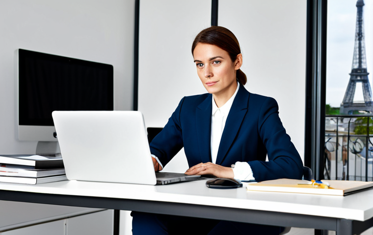 공간디자이너를 위한 협상 스킬 - Businesswoman in a Modern Office**

"A professional businesswoman in a modest business suit, sitting...